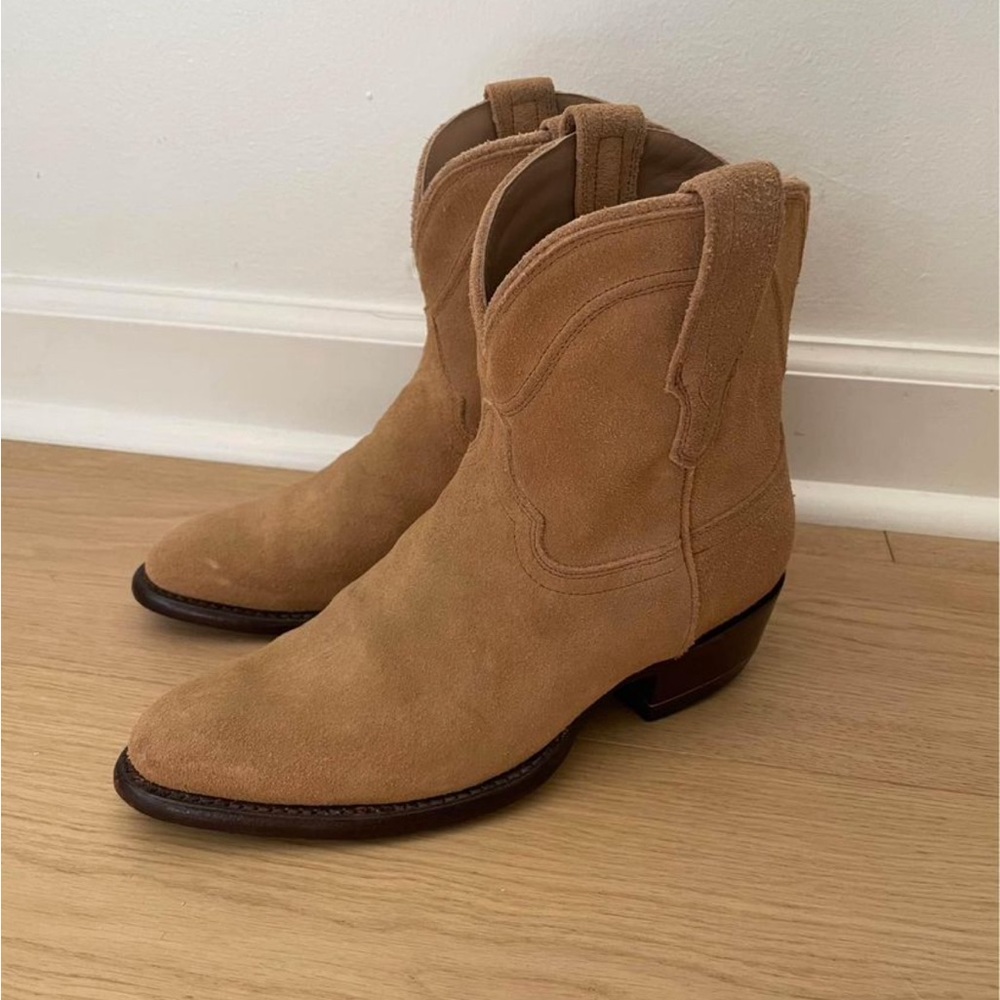 Tecovas “Lucy” Suede Cowgirl Boots